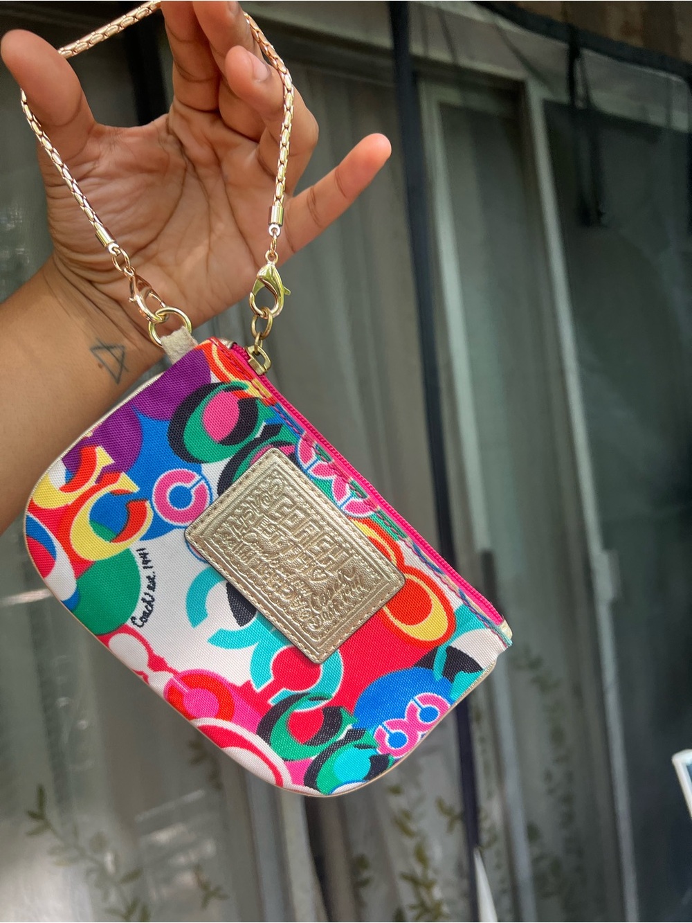 Coach Poppy Multi-ColorWristlet - Picture 4 of 9